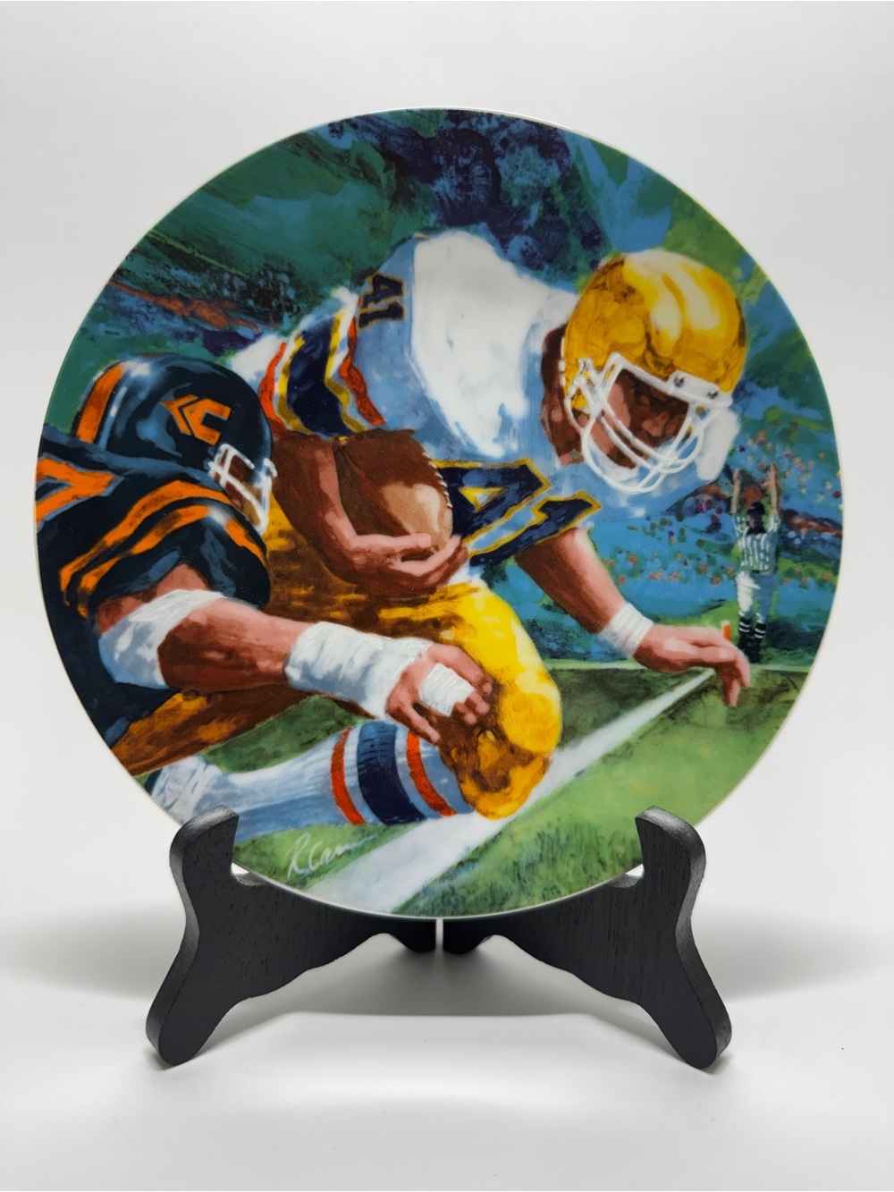 Vintage Avon Football Action Decorative Collectors Plate